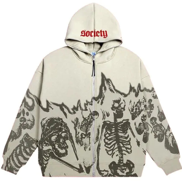 Men's Streetwear Skull Hoodies